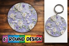 Blooming Fruit Keychain Round Design Product Image 1