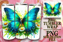 BRIGHT ESCAPES 20oz TUMBLER WRAP, Butterfly Product Image 1