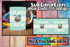 Enchanting thoughts sublimation mug wrap, Retro Food Product Image 1