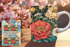 Whimsical Floral Harmony Mug Design 11oz Product Image 1