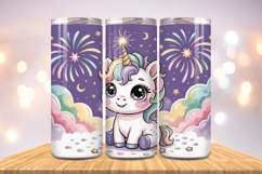 Festive Happy New Year Tumbler Wrap 2026: 20oz Skinny Tumble Product Image 1