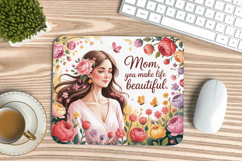 Inspirational Quotes Mouse Pad, Motivational PNG Sublimation Product Image 1