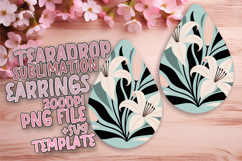Artistic Teardrop Design for Crafting , Flowers Product Image 1