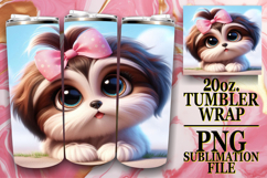 Timeless journeys 20oz tumbler wrap, 3D Dog Product Image 1