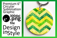 Vibrant Stripe Round Design with Glitter Product Image 1