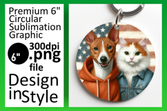 Unique Circle PNG for Sublimation , Dog and cat Product Image 1