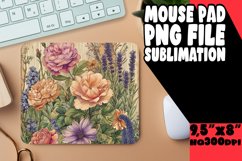 Retro Spring Blossom Pattern Mouse Pad Design Product Image 1