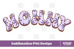 Mama Png Retro Flowers Mother&#039;s Day Floral Mom Sublimation Product Image 1