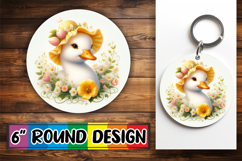 Timeless Keychain Circle Design, Goose Product Image 1