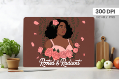 Afro Girl/Woman Melanin braided hair Cutting Board PNG Desig Product Image 1