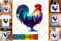VIBRANT TSHIRT DESIGN PNG Sublimation, Animals Art Product Image 1