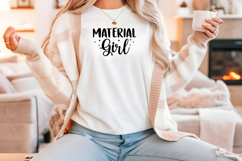 Funny Sewing Quote SVG For Sewist | Material Girl Product Image 4