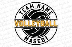 Team Name Volleyball SVG | SVG Cut files | Cricut Product Image 1