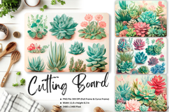 Cactus Cutting Board Kitchen Chopping Board Succulent_145 Product Image 1