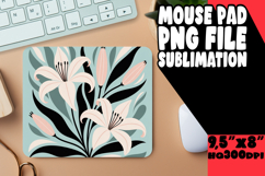 Timeless Mouse Pad Sublimation Style, Flowers Product Image 1