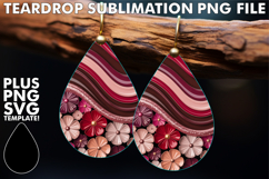 Sweet Teardrop EARRINGS PNG Design, Pattern Product Image 1