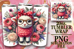 Cheerful Reflections 20oz tumbler wrap, Cute Animals Product Image 1