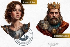 Historical figures clipart set, rulers, scholars, inventors Product Image 7