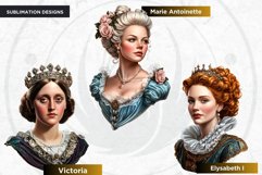Historical figures clipart set, rulers, scholars, inventors Product Image 8