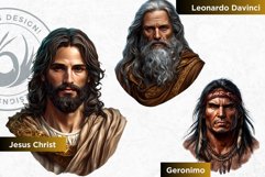 Historical figures clipart set, rulers, scholars, inventors Product Image 9