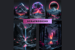 Neon Alchemy Universe Cliparts and backgrounds Scrapbooking Product Image 11