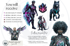 Neon Alchemy Universe Cliparts and backgrounds Scrapbooking Product Image 3