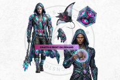 Neon Alchemy Universe Cliparts and backgrounds Scrapbooking Product Image 5