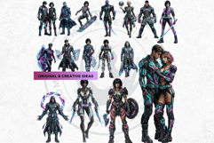 Neon Alchemy Universe Cliparts and backgrounds Scrapbooking Product Image 6