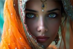 Enigmatic beauty in traditional attire Product Image 1