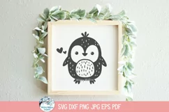 Penguin SVG | Cute Baby Arctic Animal Art for Baby Shower Product Image 5