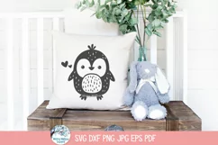 Penguin SVG | Cute Baby Arctic Animal Art for Baby Shower Product Image 2