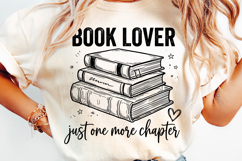 Book Lover PNG Just One More Chapter Reading Product Image 5