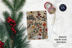 Scandinavian Embroidery Pattern | Jute Floral Texture Product Image 4