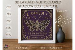 3D Halloween Ouija Board Shadow box SVG Papercut template Product Image 1