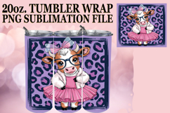 RADIANT ESCAPES 20oz TUMBLER WRAP, Cute Cow Product Image 1