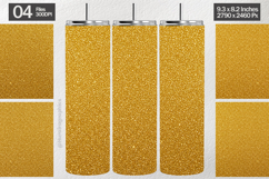 Gold Glitter Tumbler Wrap| Tumbler Sublimation Product Image 1