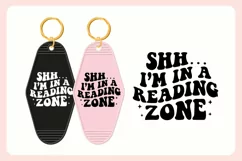 Book Lover Motel Keychain SVG Vol. 2 | I'm In A Reading Zone Product Image 3