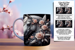 Gift 11oz Mug Wrap Png Design , Horse Product Image 1