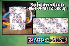 Enchanted reflections 11oz 15oz sublimation wrap, Flower Quo Product Image 1