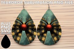 Charming TEARDROP Earrings Design, Christmas Bow Product Image 1