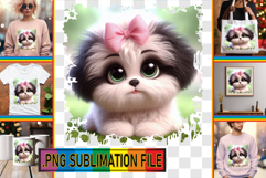 Stylish TSHIRT Designs PNG, 3D Dog Product Image 1
