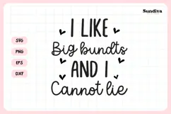 Funny Dish/Kitchen Towel Quote SVG | I Like Big Bundts Product Image 3