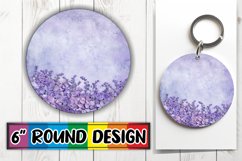 Glittering Petal Blossom Sublimation Circle: Keychain, Coast Product Image 1