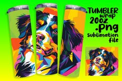 Artful Dog Pattern Tumbler Wrap 20oz Design Product Image 1