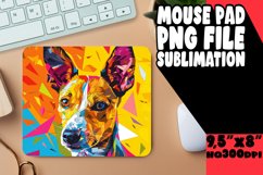 Bold and Fun Dog Mouse Pad Sublimation PNG Product Image 1