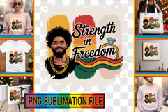 BLISSFUL TSHIRT Sublimation PNG, Juneteenth Product Image 1