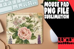 Nostalgic Classic Vintage Floral Mouse Pad Product Image 1