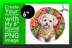 Vibrant Circle Design for Coasters , Cute Dog Product Image 1
