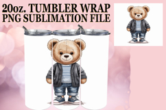 PRESENT OF LOVE 20oz TUMBLER WRAP, Teddy Bear Product Image 1