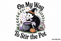 On my way to stir the pot Svg | Halloween Svg | Svg Cut File Product Image 1